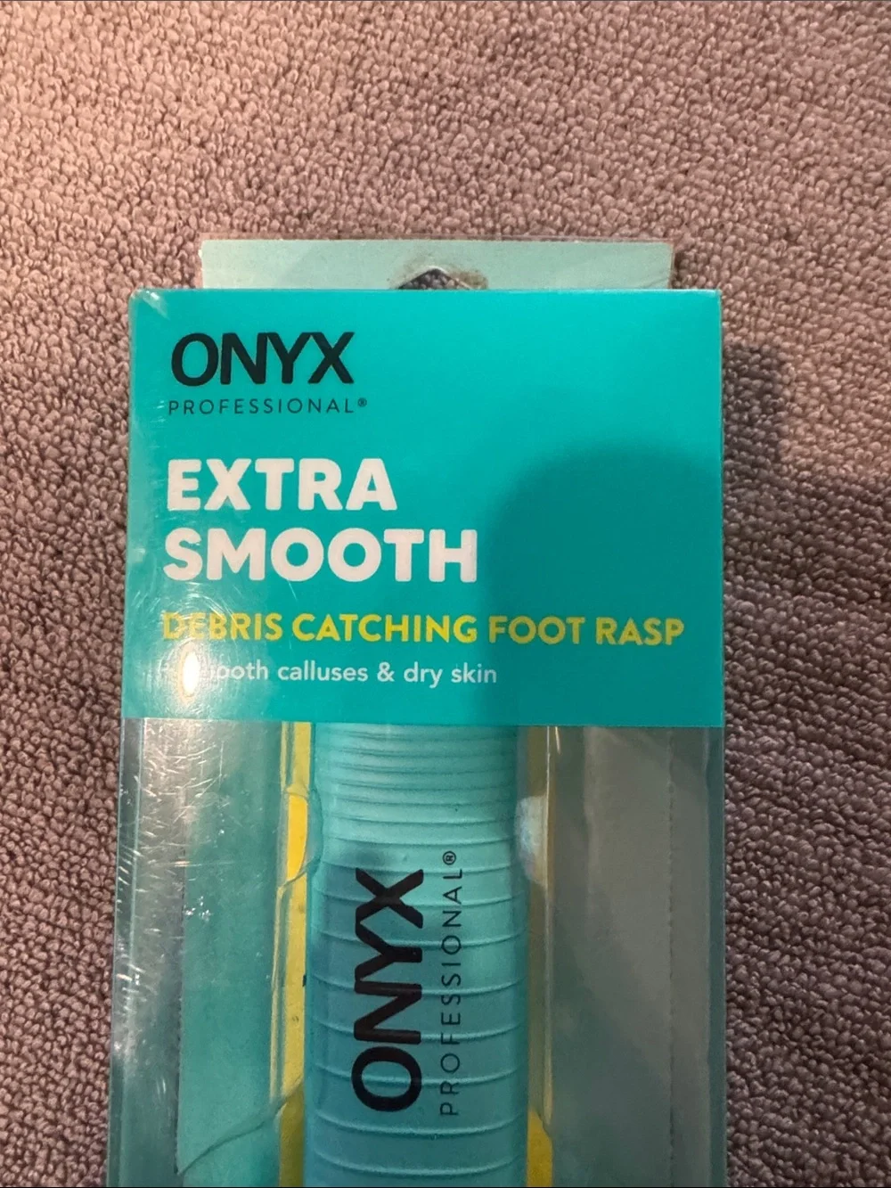Onyx Extra Smooth Foot Rasp in Turquoise and Black